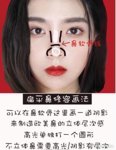 整容級(jí)鼻影畫(huà)法化妝教程，你學(xué)會(huì)了嗎