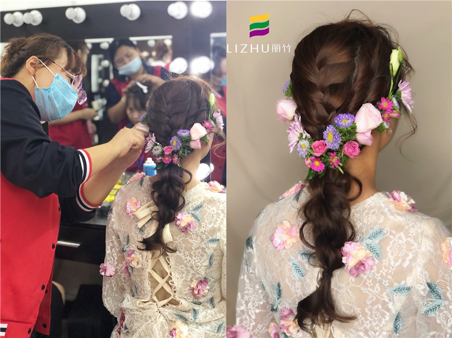 南寧化妝課堂：“鮮花”編發(fā)，做美美的鮮花新娘