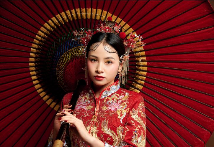 麗竹彩妝作品：新式國(guó)風(fēng)新娘造型