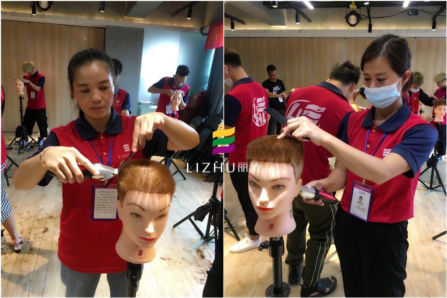 廣西美發(fā)課堂：男士剪裁班練習實況