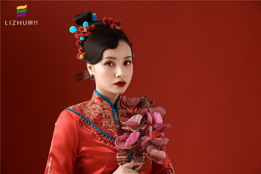 南寧人氣高的化妝學(xué)校作品：中式新娘造型