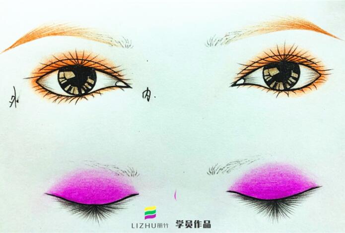 如何在紙上畫(huà)眼影？廣西專業(yè)化妝學(xué)校教你