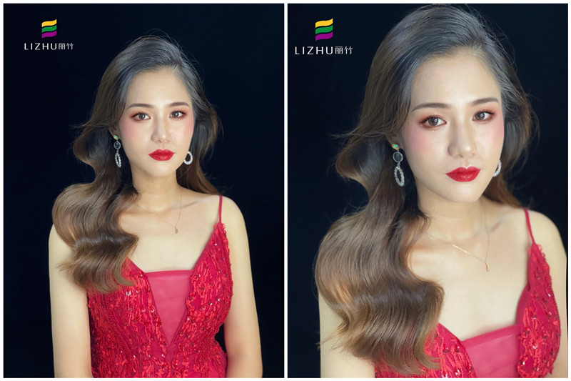 禮服造型，麗竹彩妝學校培訓作品