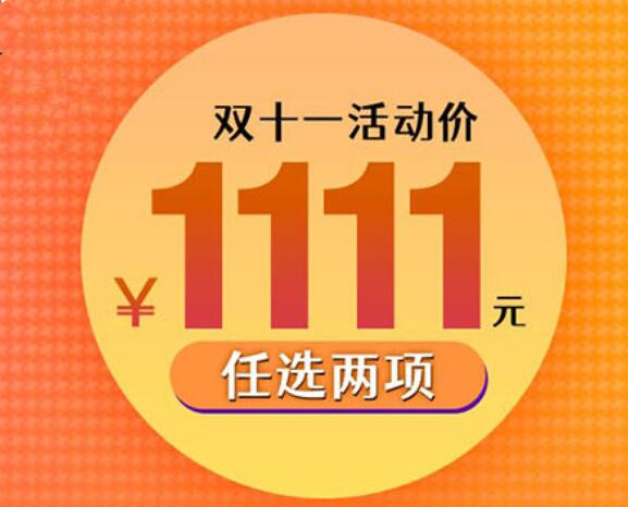 僅需1111元，兩門黃金課程任你選