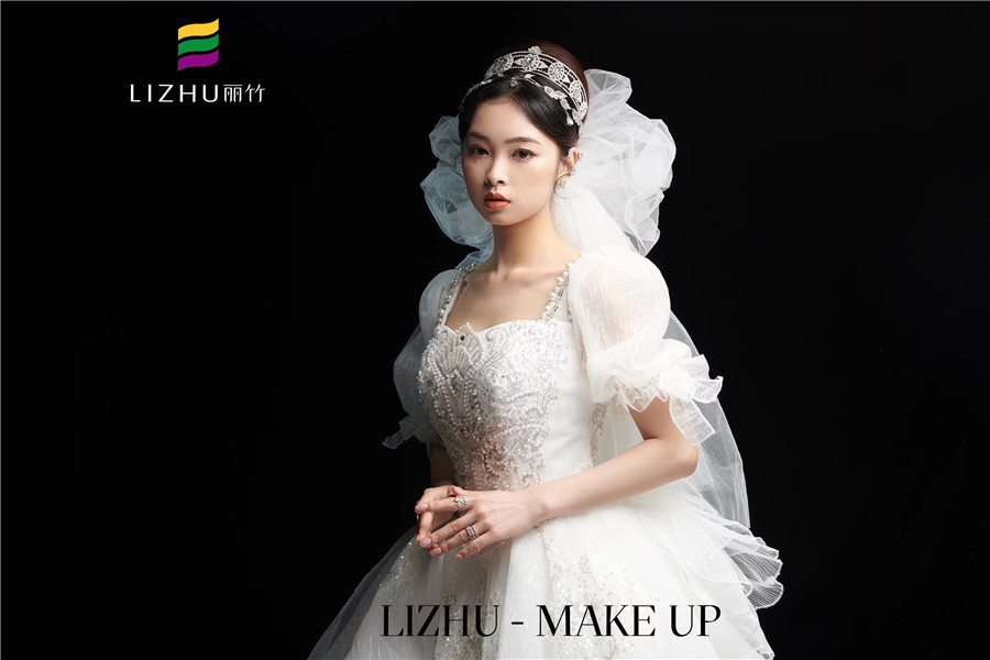 復古氣質新娘，麗竹學校彩妝原創(chuàng)作品