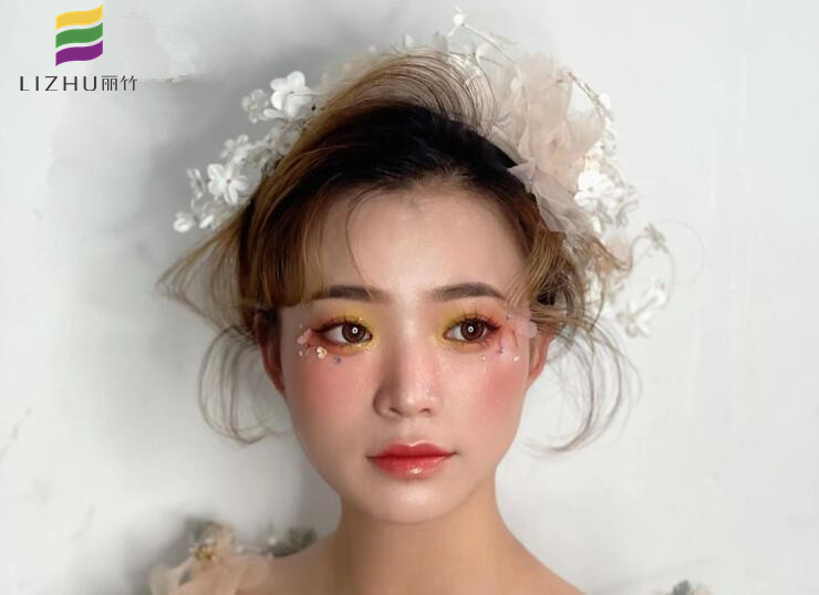 抽絲森系新娘，廣西新娘妝培訓學校作品