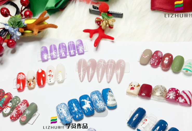 廣西培訓(xùn)美甲師班課堂美甲作品