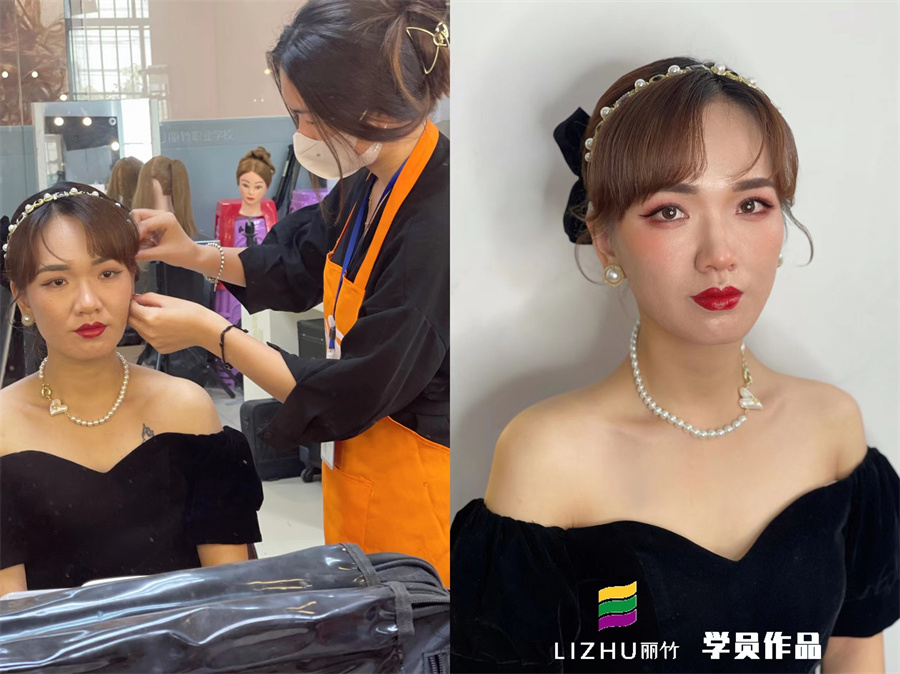 簡(jiǎn)約時(shí)尚新娘造型考核 | 廣西專(zhuān)業(yè)化妝學(xué)校作品