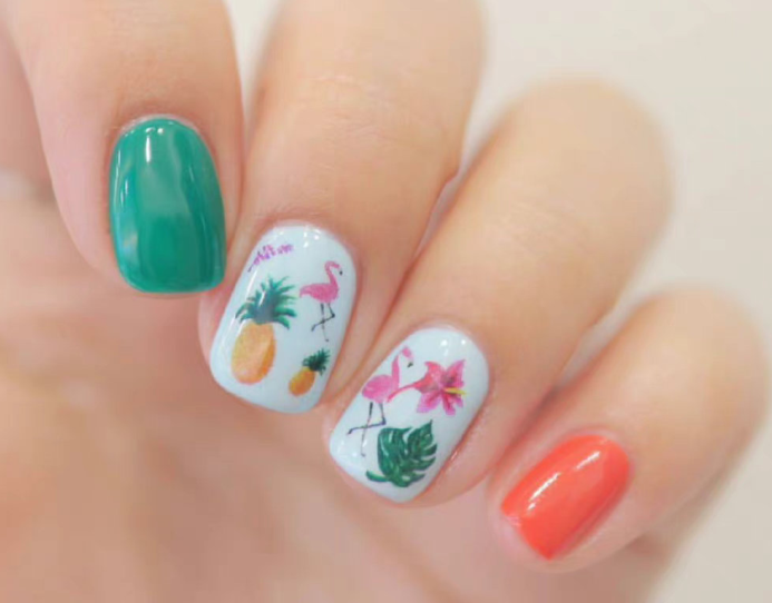 卡通彩繪美甲，南寧美甲教學(xué)網(wǎng)紅款分享