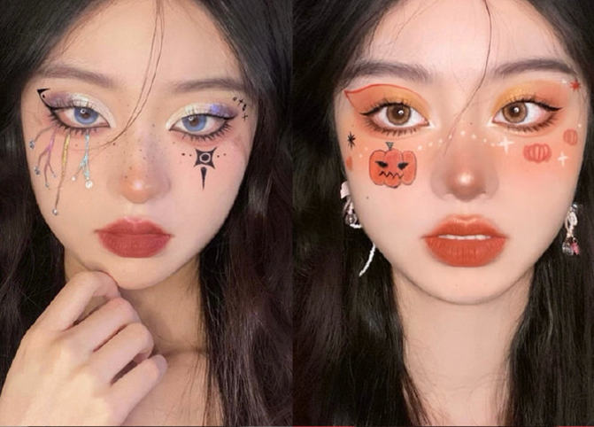 可愛(ài)萬(wàn)圣妝容圖片，南寧美妝造型學(xué)校整理分享