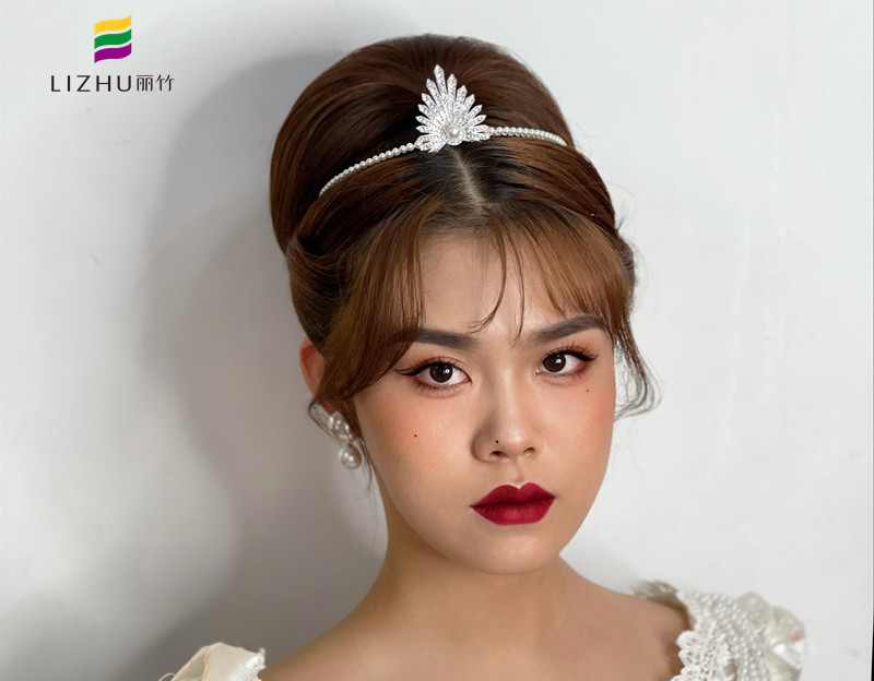 輕復(fù)古新娘造型，南寧新娘妝培訓(xùn)學(xué)校作品