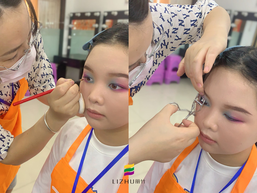 雙色眼影的畫法，南寧化學教學課件分享