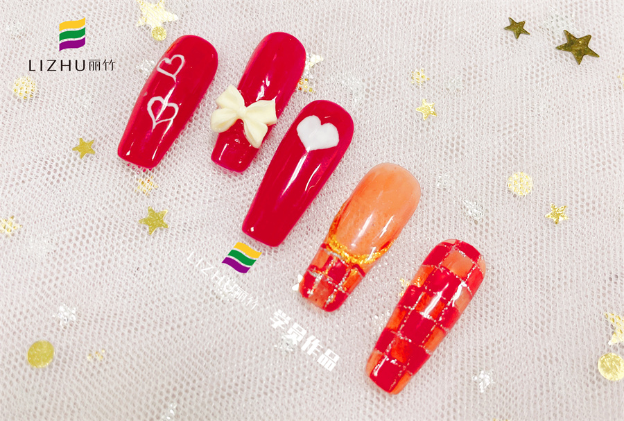 紅色婚禮美甲 、暈染液美甲、泡泡海洋風(fēng)美甲 | 廣西正規(guī)培訓(xùn)美甲