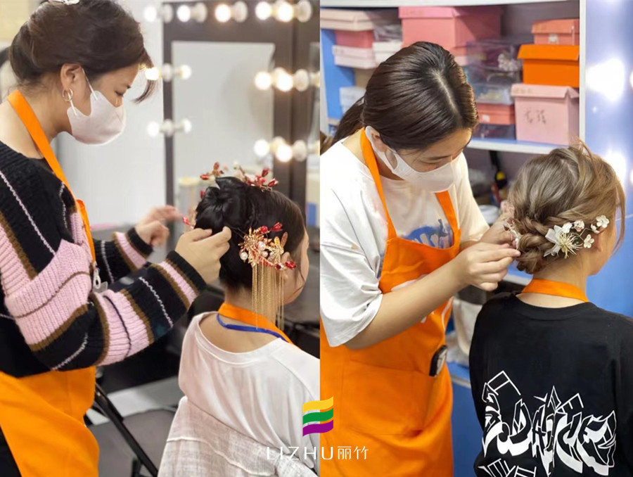 南寧學(xué)習(xí)化妝盤發(fā)---盤扎發(fā)造型班