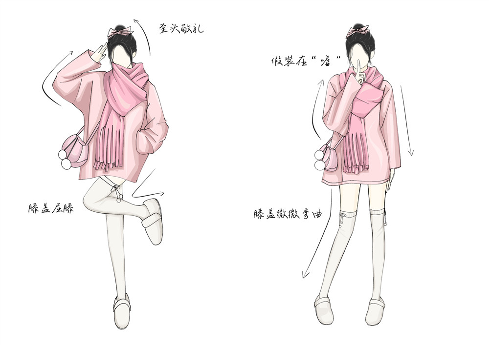 甜妹戶外拍照姿勢，廣西省彩妝造型培訓教你