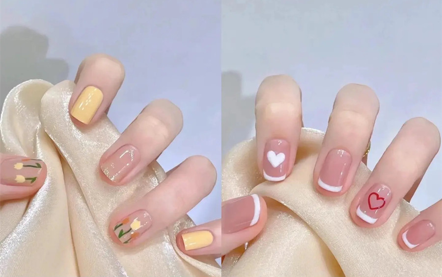 適合本甲的裸色短甲 ???，南寧網紅美甲款式班分享