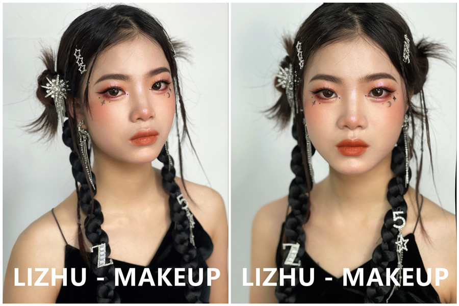 y2k寫真造型，南寧彩妝寫真造型培訓(xùn)班作品