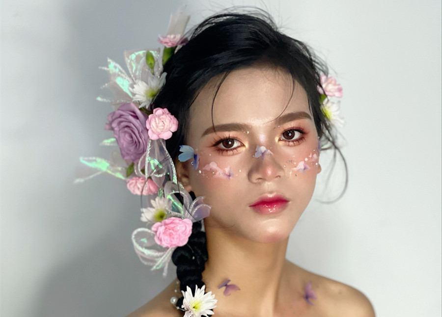 哈尼族造型，廣西影樓彩妝培訓(xùn)作品欣賞