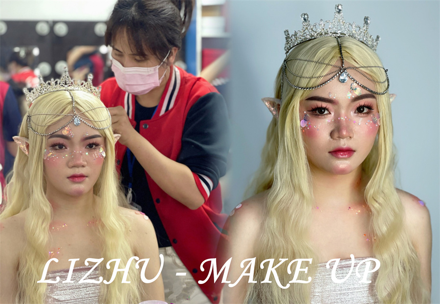 人魚精靈造型，南寧培訓(xùn)化妝寫真作品