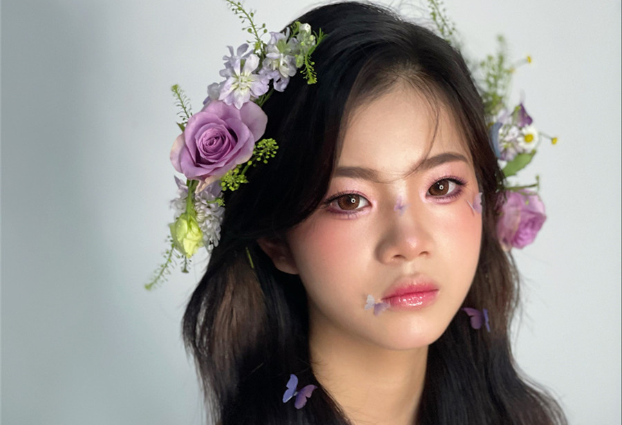 清新鮮花新娘，南寧新娘造型學(xué)校教你打造浪漫