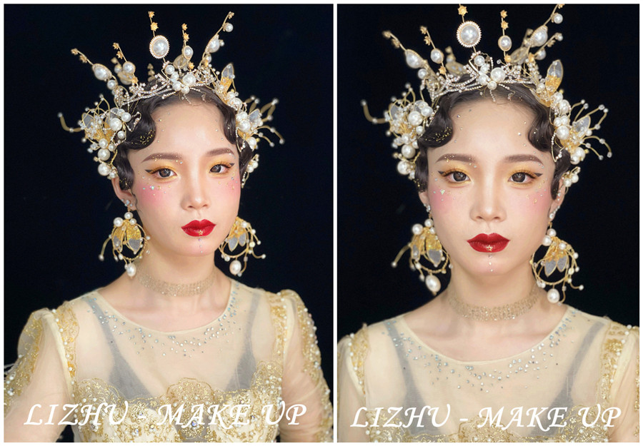 高奢妝容造型，廣西彩妝創(chuàng)意培訓(xùn)學(xué)校作品