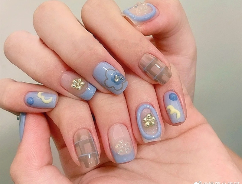 可愛手繪小短甲，零基礎(chǔ)學(xué)美甲技術(shù)