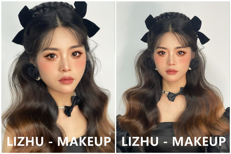 晚禮服造型，南寧培訓(xùn)化妝師作品