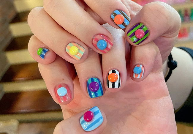 多巴胺美甲，南寧美甲網(wǎng)紅造型分享