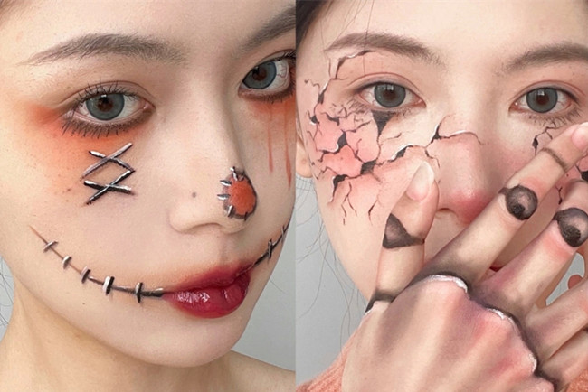 萬(wàn)圣節(jié)可愛(ài)妝容，廣西創(chuàng)意妝容造型