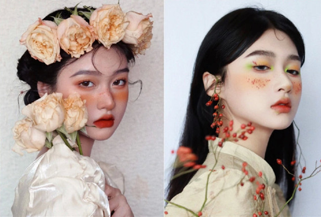 鮮花造型寫真，廣西化妝形象造型培訓分享