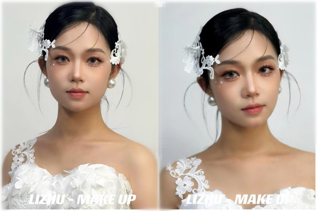 小眾蕾絲新娘， 南寧培訓化妝師作品