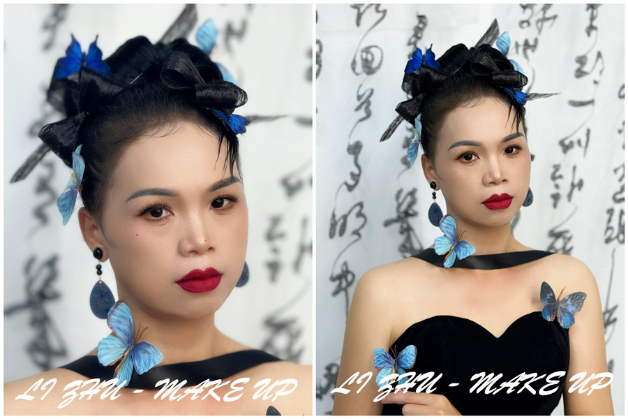 廣西學(xué)寫真化妝：蝴蝶新中式造型