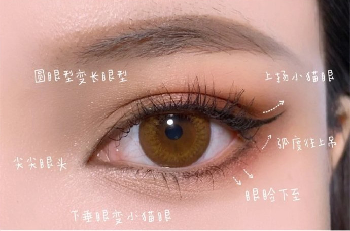 學院風證件照眼妝教程，南寧化妝培訓眼妝