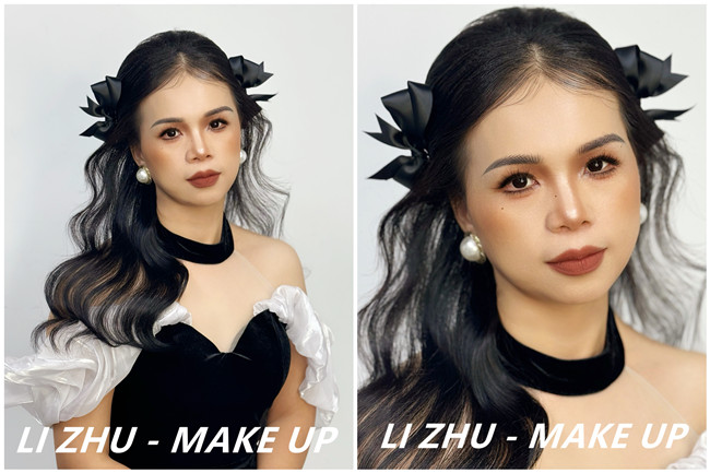 甜美韓式披發(fā)新娘，廣西化妝學校品牌推薦