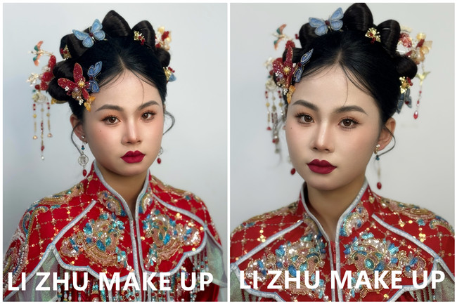 國(guó)風(fēng)秀禾造型，廣西影樓新娘寫真作品