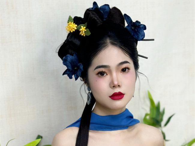 國(guó)風(fēng)新中式造型，廣西美妝寫真學(xué)習(xí)