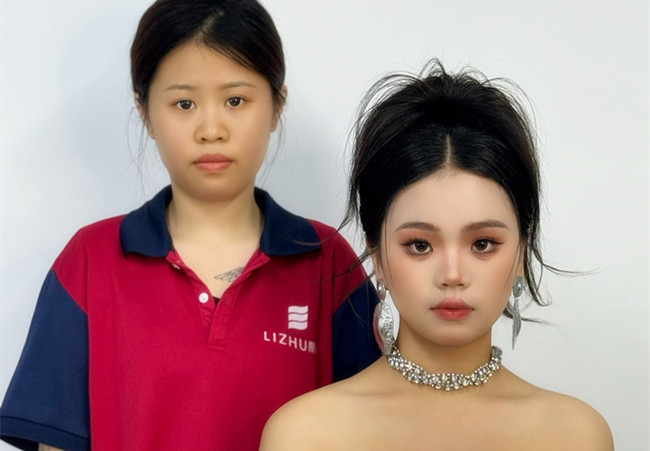 泰式禮服造型，廣西彩妝學(xué)校排行前十學(xué)員作品