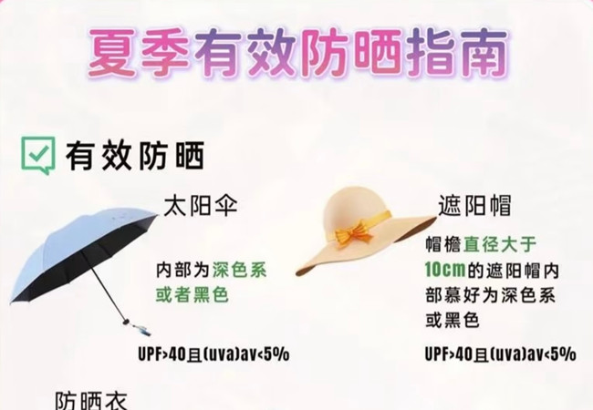 夏季如何有效防曬，美容護(hù)膚零基礎(chǔ)