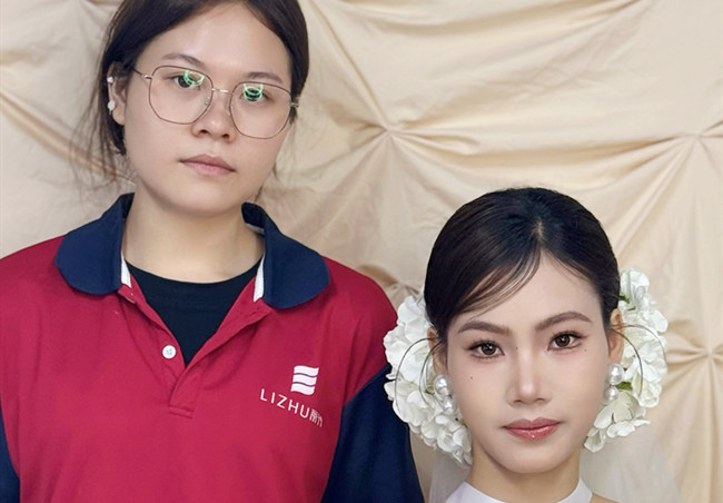 韓式新娘造型，南寧寫真彩妝實訓(xùn)作品