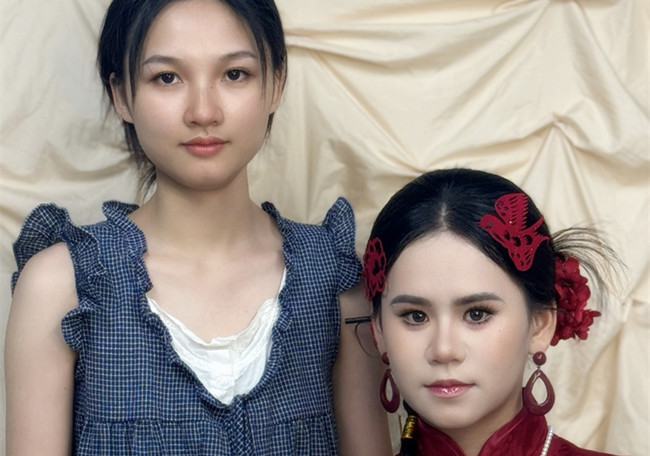 晨袍中式新娘，南寧學彩妝0基礎作品