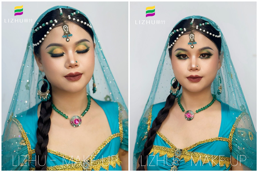 印度舞臺(tái)妝， 0基礎(chǔ)學(xué)彩妝造型