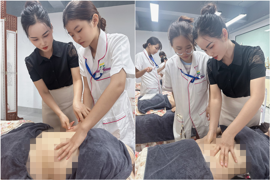 廣西美容美體教程：揉按腹部如何發(fā)力？