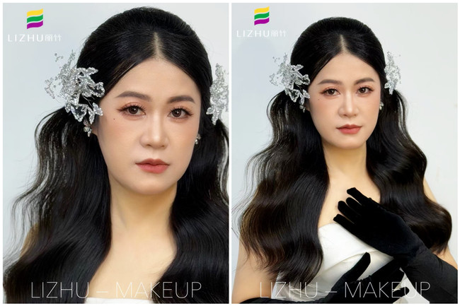 半披新娘造型，廣西教化妝